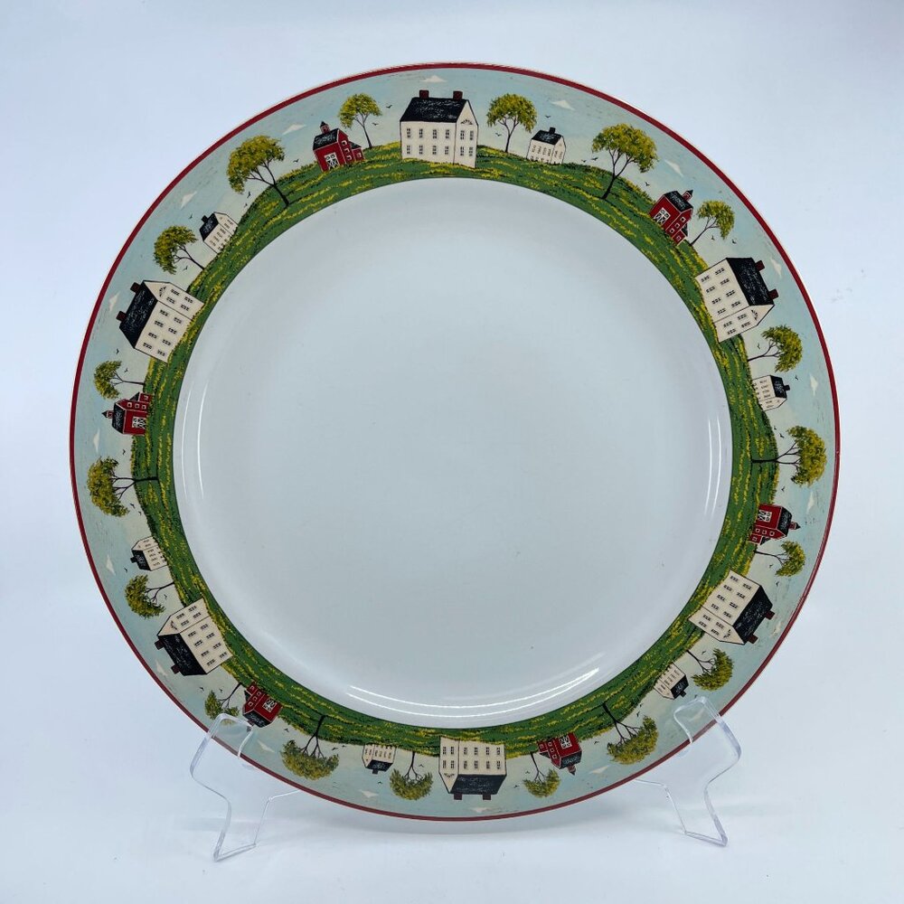 brandon house sakura country life ceramic platter by warren kimble 12 1/2"